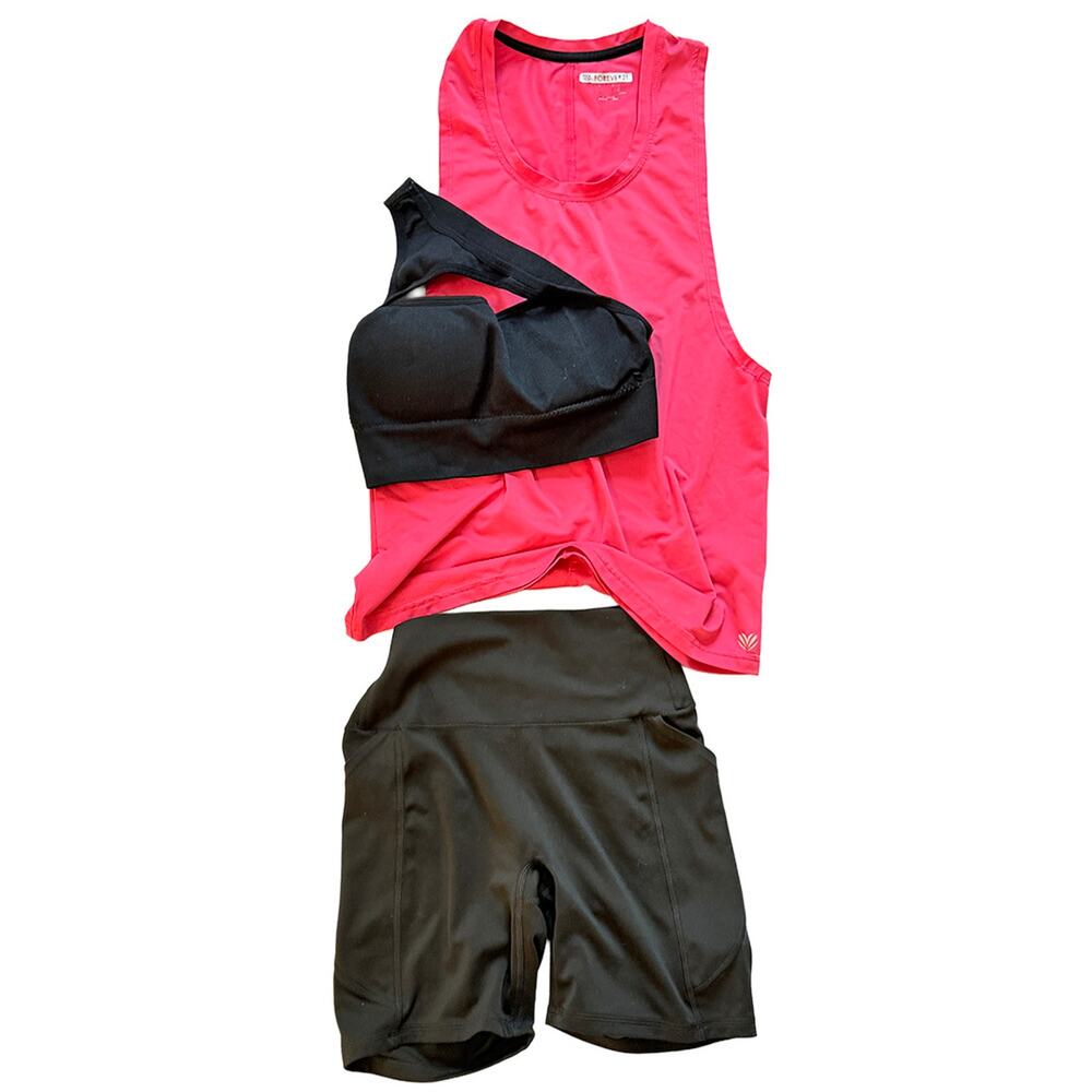 XXSmall Athletic workout set Muscle Tank sports bra + airism biker shorts